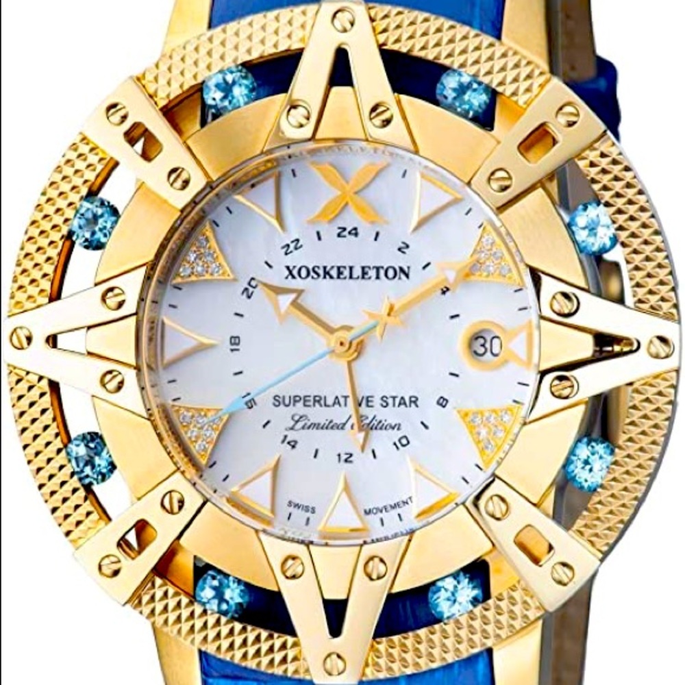 Xoskeleton Superlative Star Swiss Blue StonesWatch